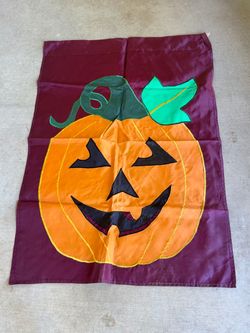 2 Large Double-Sided Halloween Flags – Pumpkin & Ghosts