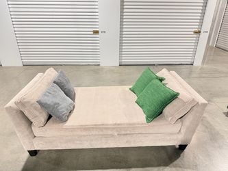 Like new Bonaterra Dove Grey Fabric 86" Chaise Lounge