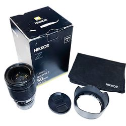 Nikkor Z 50mm f/1.2 S Lens – Mint Condition