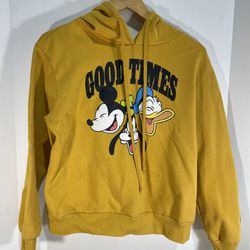 Womens Licensed Mickey, Goofy And Donald Duck Good Times Hoodie Size XL