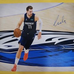 Luka Doncic Autographed 8x10 Photo 