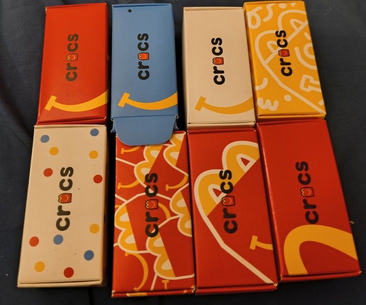 Full McDonalds Croc Set. All Never Been Opened
