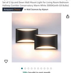 Aipsun black modern 3000 k  G9 bulbs