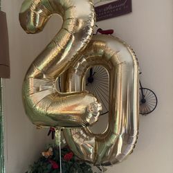 20th birthday balloons 