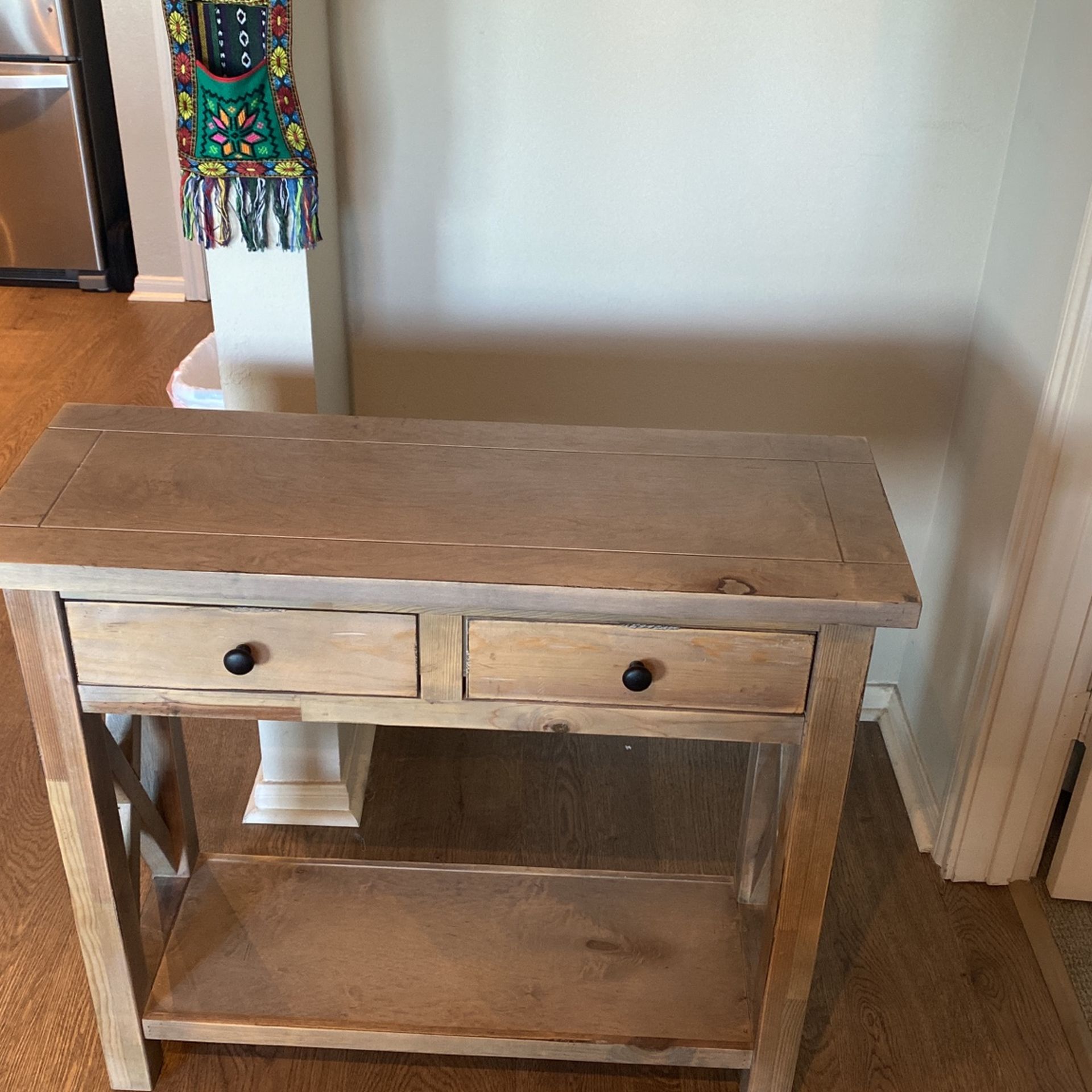 Ashely Gray Desk Can Be Used For  Books Or Decorations 