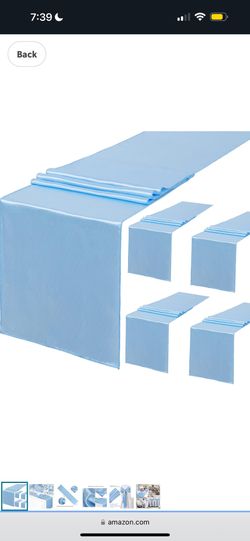 Baby Blue Table Runners