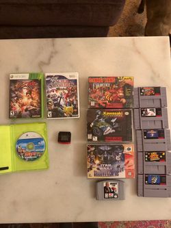 Super Nintendo N64 WII Xbox 360 prices in description