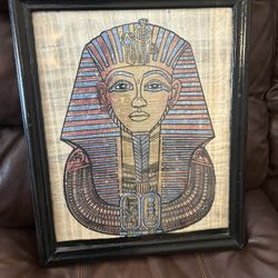 Painting On Papyrus Canvas