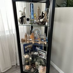 Bookshelf  With Glass Shelves