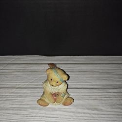 Vtg Cherished Teddies Winona "Little Fair Feather Friend" 617172 Thanksgiving