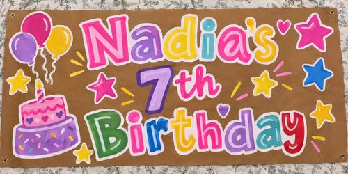 Custom Birthday Party Banner