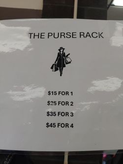 Purse rack!
