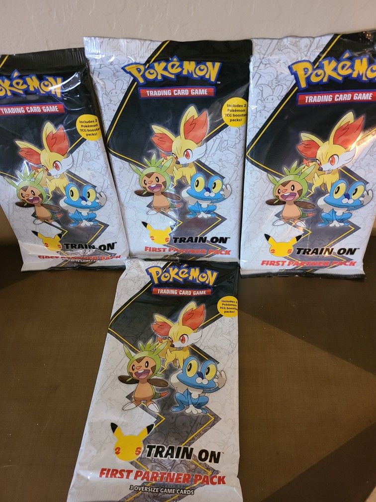 Pokemon 25th Anniversary TCG Train On First Partner Pack