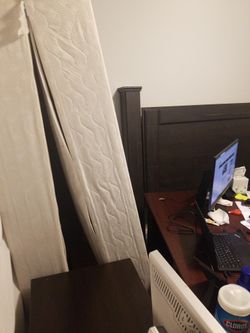 King Size Bed With Matters And Box Springs