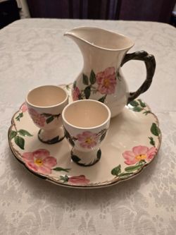 Franciscan Desert Rose USA made breakfast set