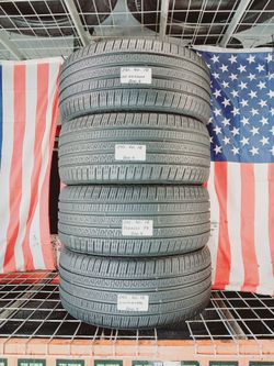 ✅ 4 Used Tires 245/40ZR18 PIRELLI CINTURATTO P7 ALL SEASON 245 40 18