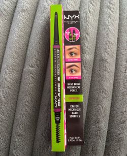NEW NYX PROFESSIONAL BROW BLADE AND SHADE NANO BROW MECHANICAL PENCIL IN EXPRESSO $6!