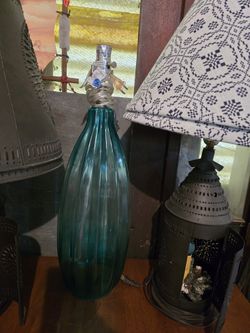 Rustic Punched Tin Lamps