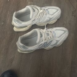 White/gray New Balance 9060 