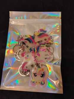 Unicorn Keychains lot of 12 New 
