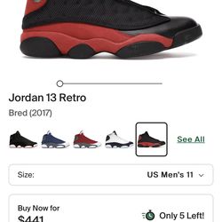 Jordan 13 retro bred (2017)