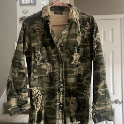 Camo Jacket Distressed 