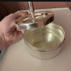Retro Silver Plated Spinner Ashtray