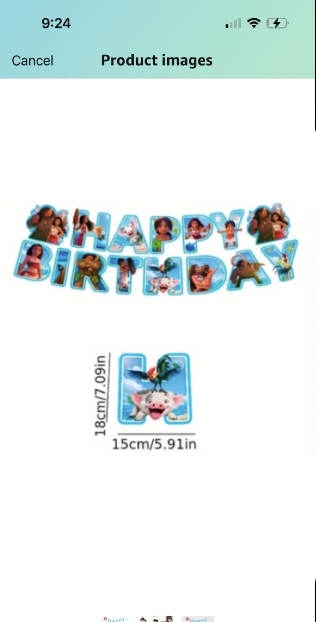 Moana Birthday Banner