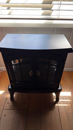 Black Electric Fireplace Stove Heater