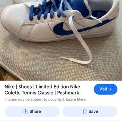 Nike Limited Edition COLETTE TENNIS CLASSIC  7.5 
