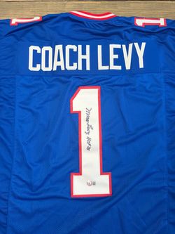 🏈 Marv Levy Beckett Witnessed Autographed Buffalo Bills “Coach Levy” Jersey – HOF ’01