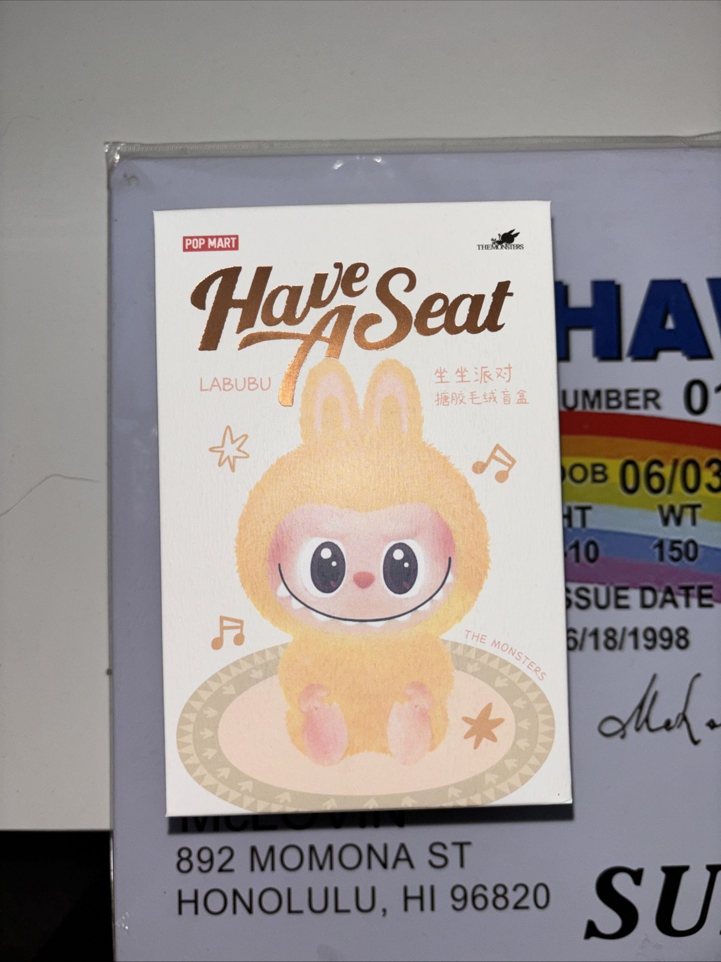 POP MART Labubu The Monsters Have A Seat Series Plush Figure Keychain Dolls