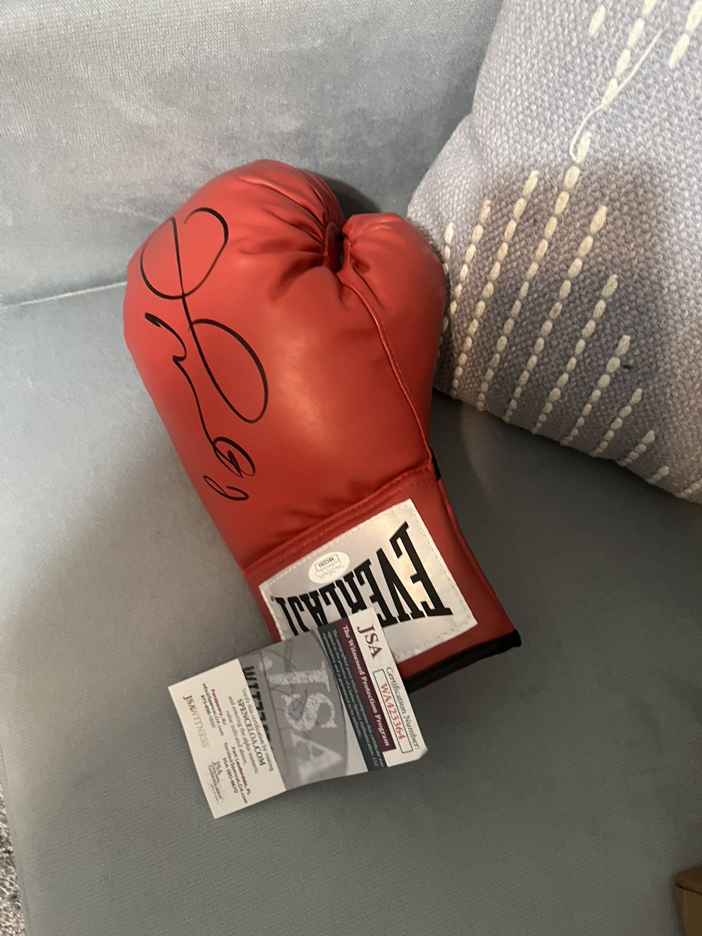 Real signed Floyd Mayweather Jr Boxing Glove