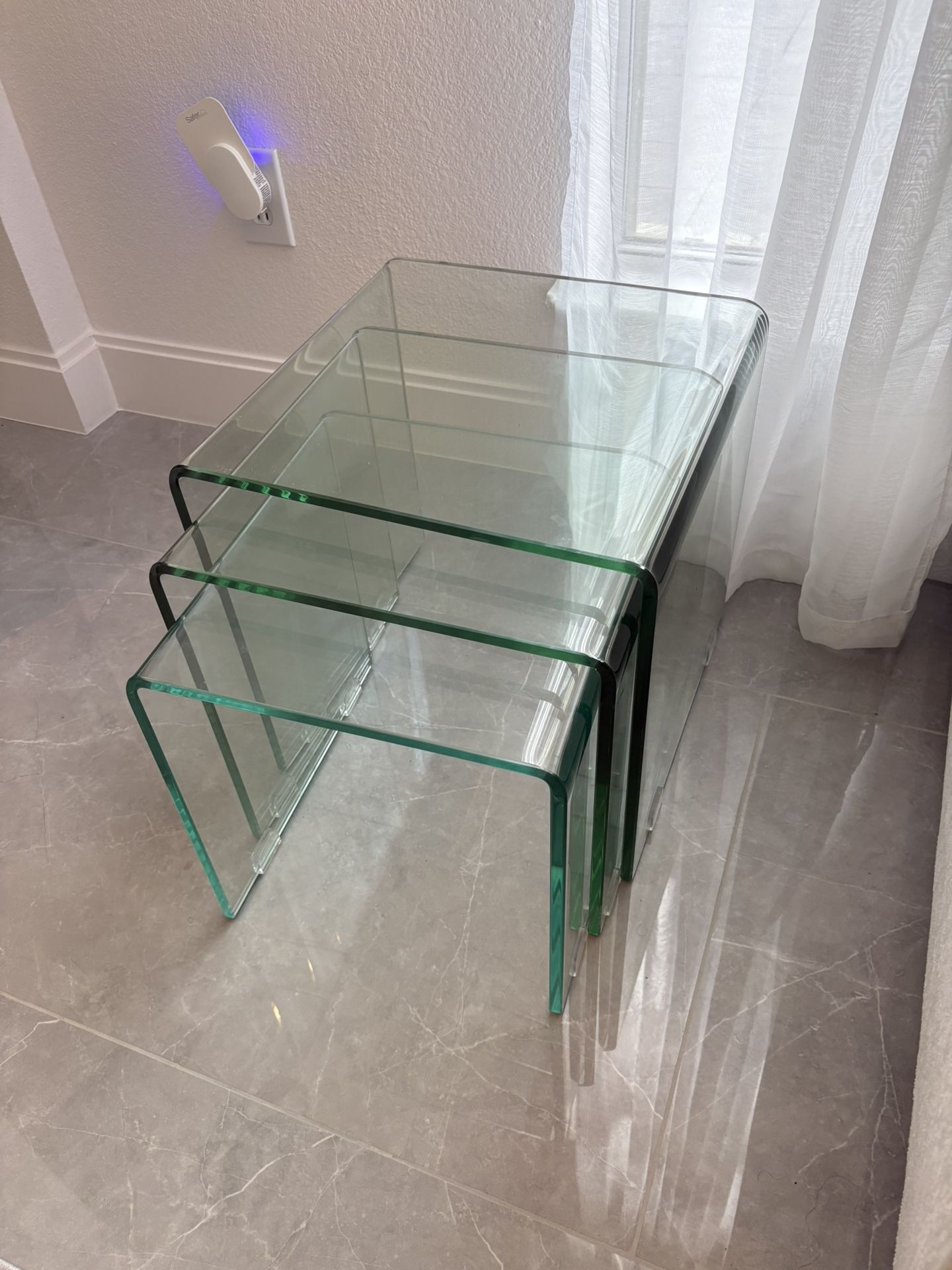 3 Glass Side Table