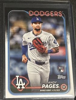 2024 Topps Andy Pages #US108 Rookie Debut Los Angeles Dodgers
