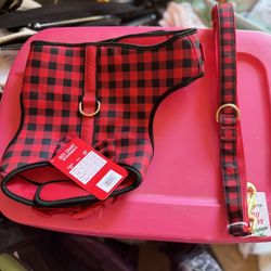 New Large Dog Harness And Leash 