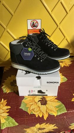 Sonoma Ortholite Eco KATHERINA Matte Black Womens Sneakers Boots Size 5.5