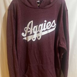 Charlie Hustle Texas A&M Aggies Maroon Script Long Sleeve Hoodie Size Large Used Good Condition $60 Meet Up In Irving @dfwgoods