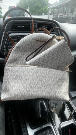 MK 2 in 1 Bookbag with MK Zip around wallet card case