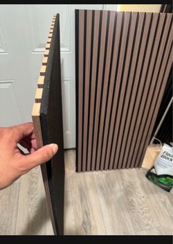 New Wood Slat Acoustic Wall Panels/ studio foam