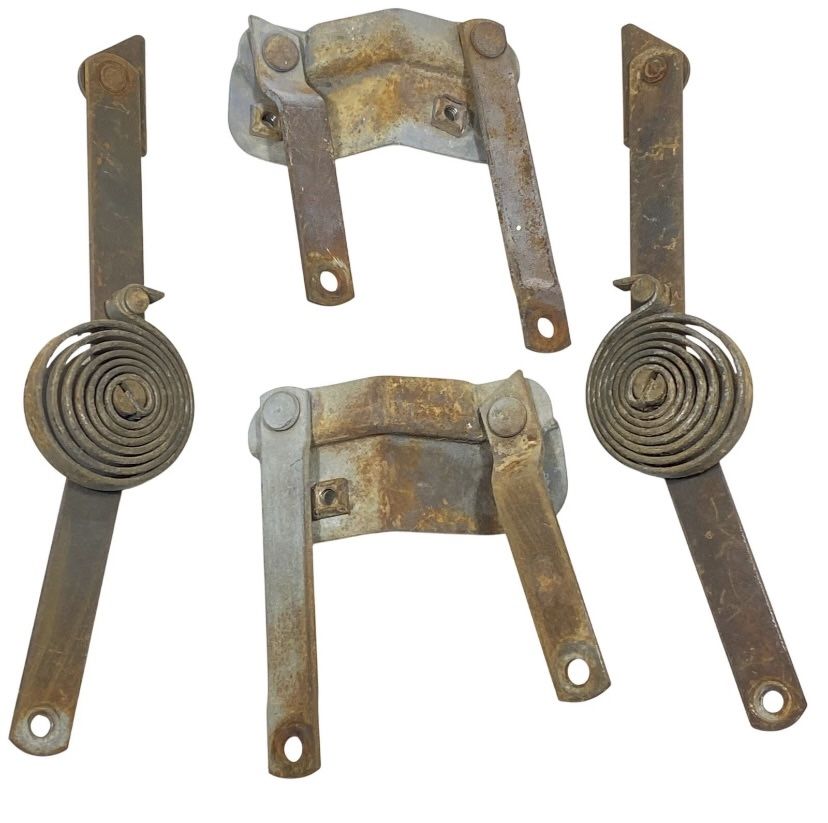 '47 '54 Chevrolet GMC Truck Hood Hinges Coil Spring Set Original Mounts Brackets