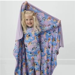 New Little Sleepies Bluey Sleepytime Large Cloud Blanket® in Purple Pink