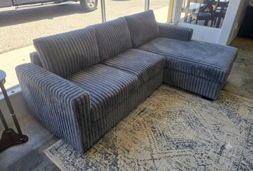 Corduroy sectional sofa couch/ living room
