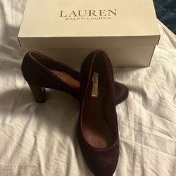 Burgundy Ralph Lauren Heels 