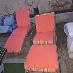 $400  OW LEE BIG LOUNGE CHAIR AND BIG CLUB ROCKING CHAIR AND FOOTSTOOL 