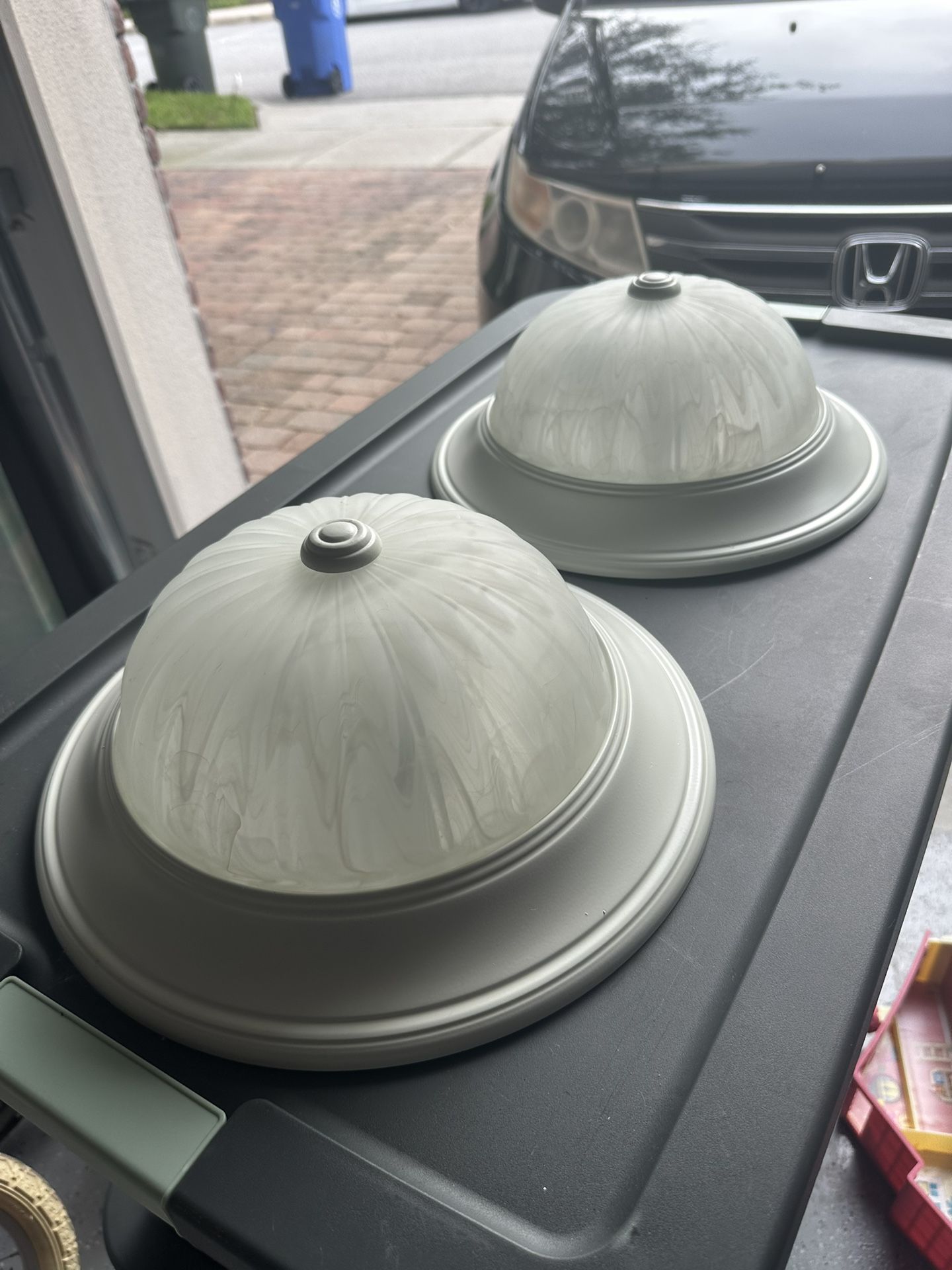 Flush Ceiling Light Fixture X2