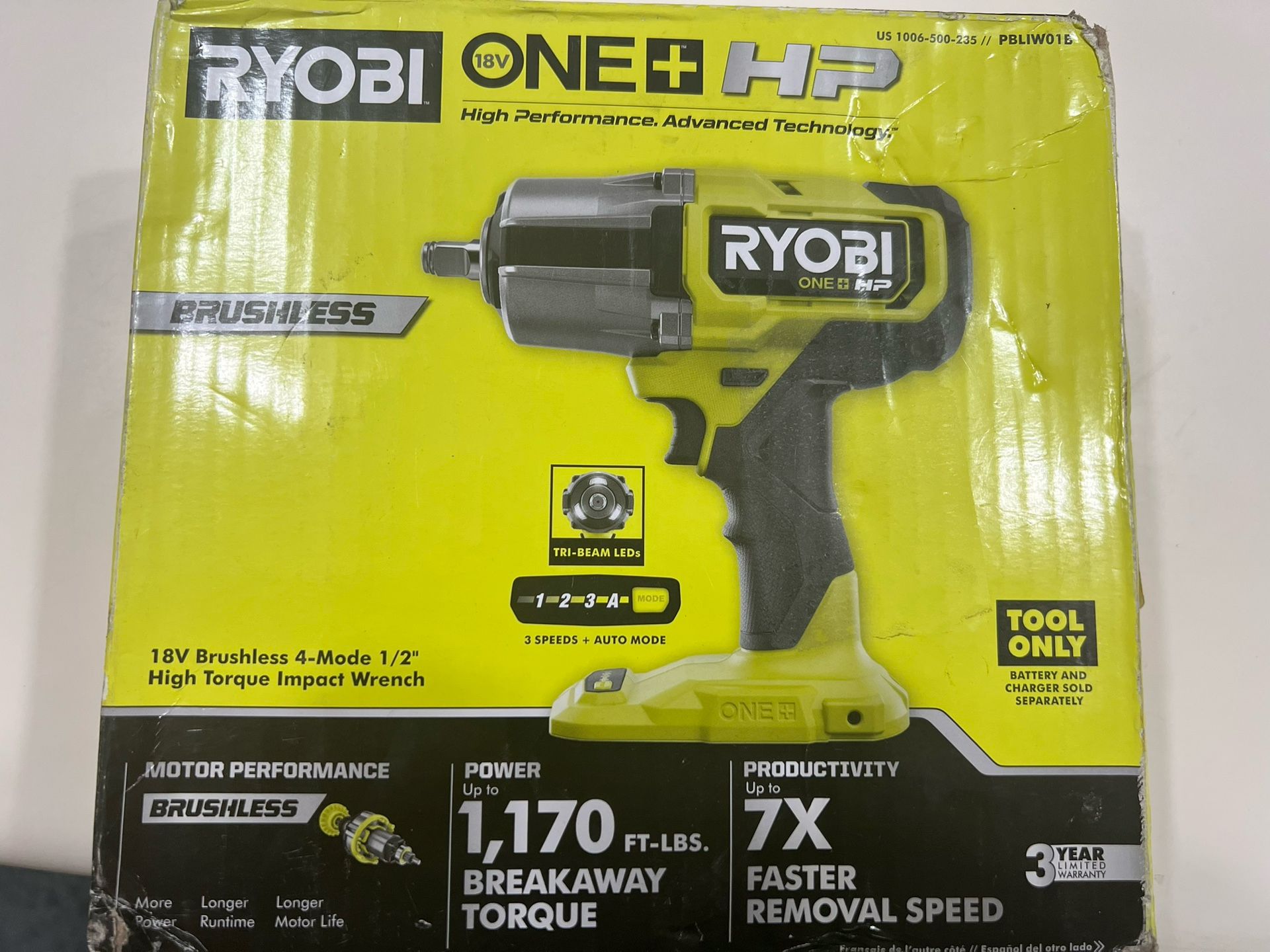 Ryobi 18V High Torque Impact Wrench