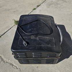 Camping smoker  and ac cooling system