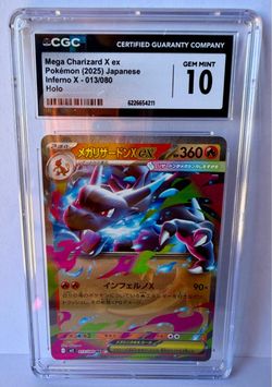 CGC 10 Mega Charizard X ex Japanese Holo Pokemon Card