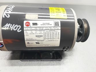US Motors / P63AGU-1308 / D1P2AH / (1 HP) / 208-230/460V / 3PH/Electric Motor/ SKU  11402